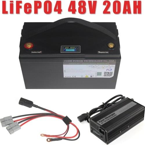 48V 20AH LiFePO4 Battery 16S 3.2V A123 LCD IP68 Waterprfor Electric bicycle E bike Battery
