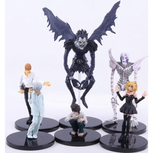 Anime Death Note L Killer Ryuuku Rem Misa Amane PVC Figures Toys 6pcs/set