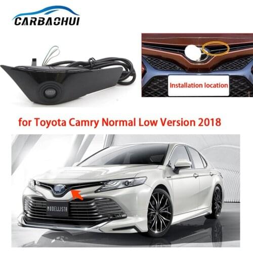 Car Special Front Camera For Toyota Camry Normal Low Version 2018 Car Front Camera Security Camera FULL HD CCD Night vision