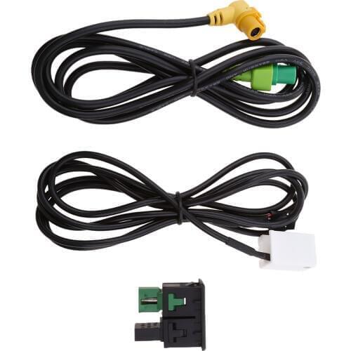 Car USB AUX Audio Input Cable Adapter Plug Kit For VW Passat B6 B7 CC Touran