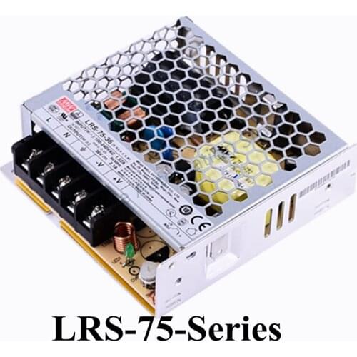MEAN WELL LRS-75 Series 75W 5V 12V 15V 24V 36V 48V Single output Switching Power Supply MEANWELL AC/DC 75W Single Output