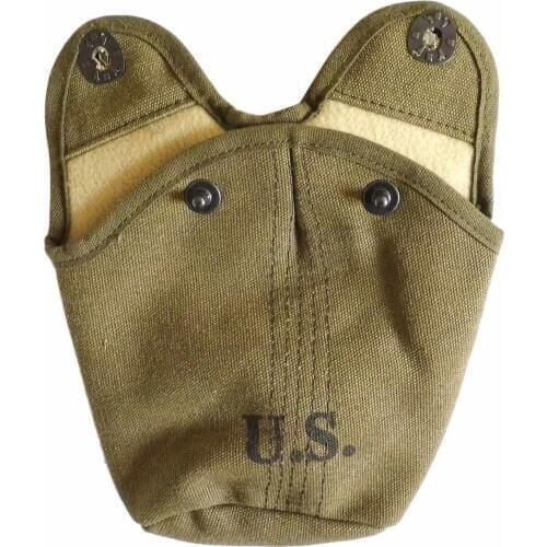 OUTDOORS MILITARY WWII US ARMY CANTEEN COVER CANVAS MATERIAL WITH METAL HOOK armyshop2008