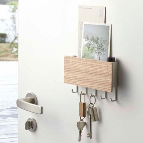 Wooden Storage Box Key Wall Hanging Door Hook Storage Debris Storage Household