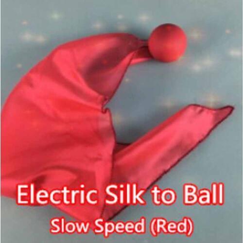 Electric Silk to Ball - Quick Speed (Red) Magic Tricks Magician Stage Accessories Prop Illusion Gimmick Scarves to Ball Magie
