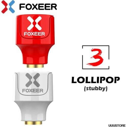Foxeer Lollipop 3 Stubby Antenna 5.8G 2.5Dbi RHCP LHCP 22.7mm 4.8g FPV SMA RPSMA Micro Mushroom Receiver for FPV Racing drone