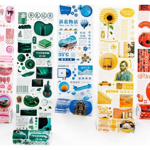 Kawaii Decorative Masking Tape Cute Scrapbooking Washi Tape Diary Stickers Korean Stationery Office School Supplies 019