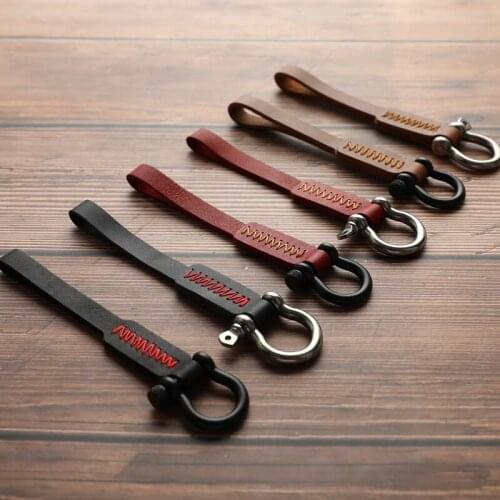 Crazy Leather Car Key Ring Keychain Holder Keyring car Motor Key Chain KeyChains Keyrings 6 colors