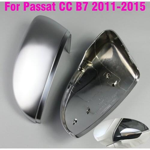 Matte Chrome Side Rearview Mirror Cover For VW Passat CC B7 Scirocco Jetta 6 MKVI