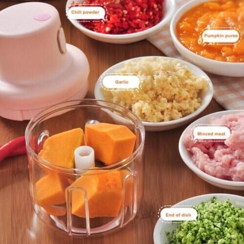 Multifunction Wireless Electric Meat Grinder Food Chopper Mini Stainless Electric Kitchen Chopper Shredder Household Accessories