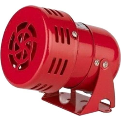 MS-190 220VAC Automotive Air Raid Siren Horn motor Driven Alarm Red Universal Horn for Red Mini Metal Motor Siren