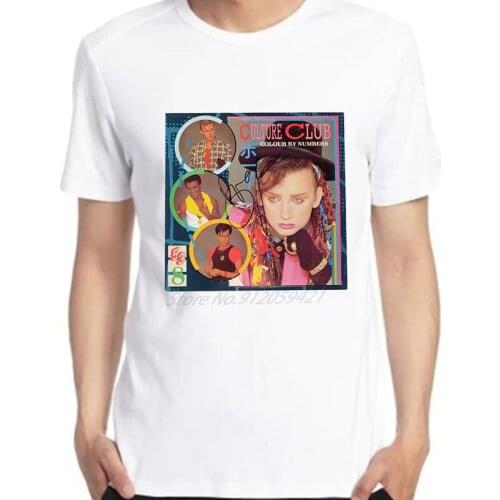 Boy George Culture Club Breathable Printed Men T Shirt Short Sleeve oversized Harajuku Streetwear Men clothing