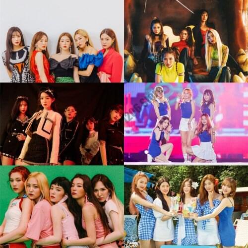 5D DIY Diamond Painting Red Velvet Kpop Cross Stitch Kits Diamond Mosaic Embroidery Full Square Drill Pictures Home Decor