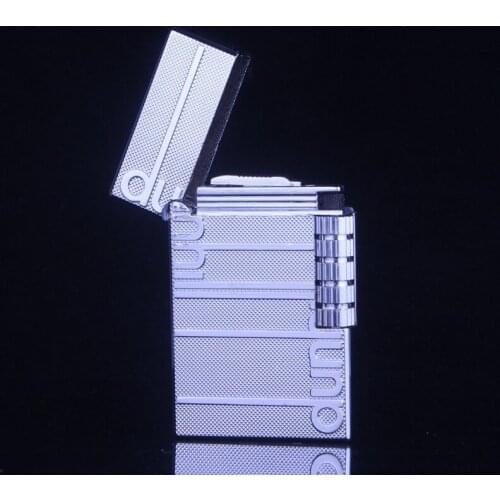 Nice Voice Side Fire Inflatable Lighter Grinding Wheel Open Flame Metal Lighter High-end Simplicity Smoking Accessories for Weed