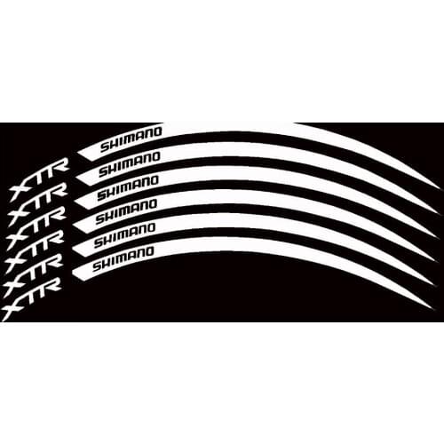 For 1Set Simano Wheel Rim Decals Stickers Set of 6 MTB Bike Racing Cycle Car Styling