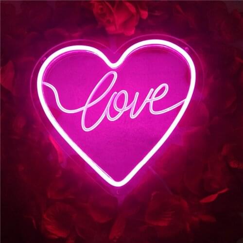 Neon Sign Name Custom Love Led Light USB Bedroom Wall Decoration Aesthetic Living Room Wedding Decor Lamp Girl Birthday Gift