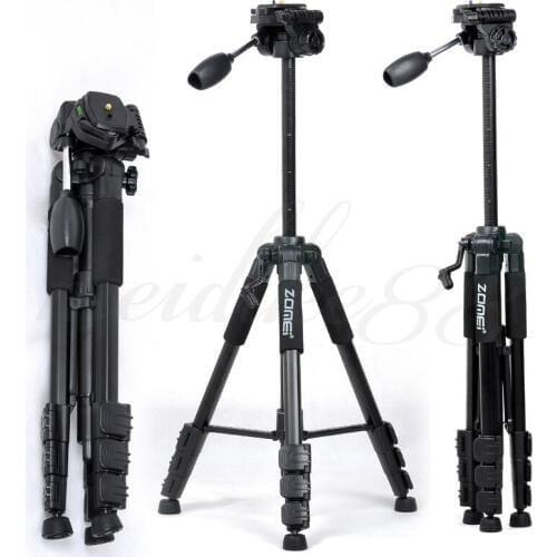 New Zomei Tripod Q111 Professional Portable Travel Aluminium Camera Tripod Accessories Stand with Pan Head for Canon Dslr Camera