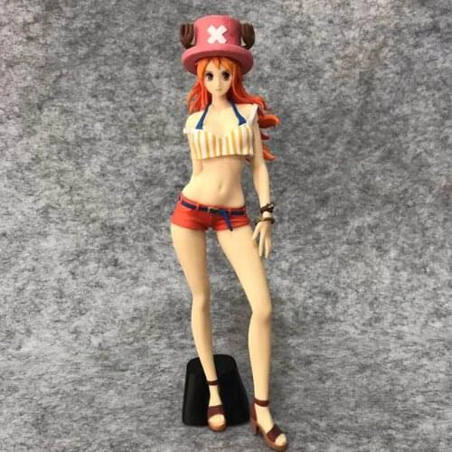 One Piece Nami Figures Chopper Hat Standing Model 22cm PVC Boxed Toys