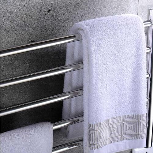 Heated Towel Warmer Bathroom 304 Stainless Steel Five-layer Towel Rack Wall Mounted Electric Heated Towel Rail dryer