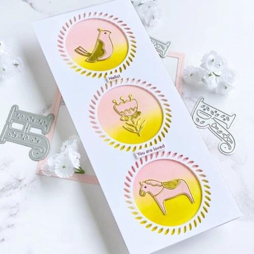 Hollow Circle Rectangle Frame 2020 Metal Cutting Dies For Scrapbooking Craft Die Cut Card Making Embossing Stencil Photo New