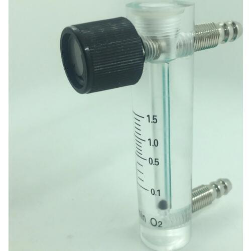Air Oxygen Gas flow meter flowmeter caudalimetro counter flow indicator O2 oxigen gas meter flow device switch 0.1-1.5L/min