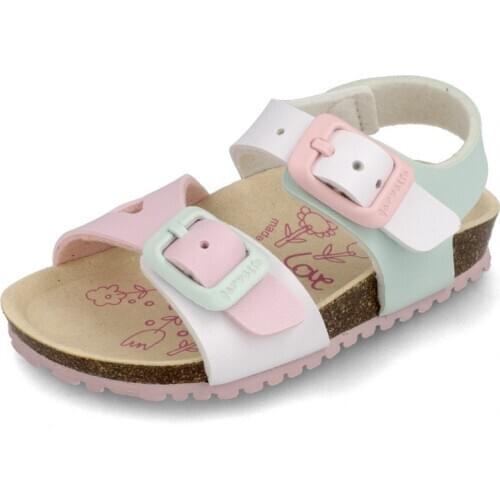 Girls sandals with Garvalín bio floor