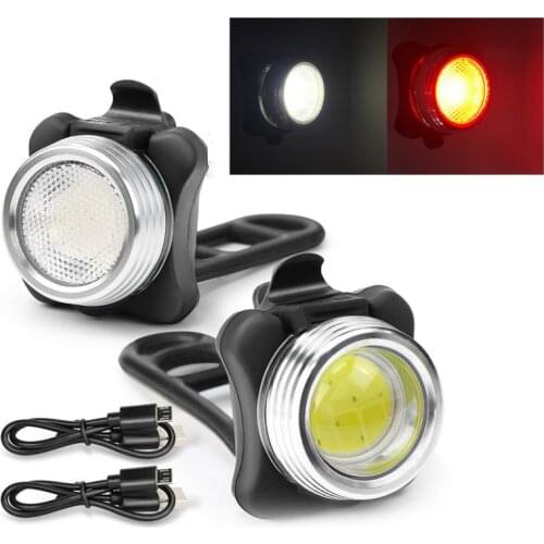 Bicycle Rear Light IPx6 Waterproof USB Charge Cycling Taillight Bike Light LED Flashing Lamp Tail Light Cycling Safety Warning