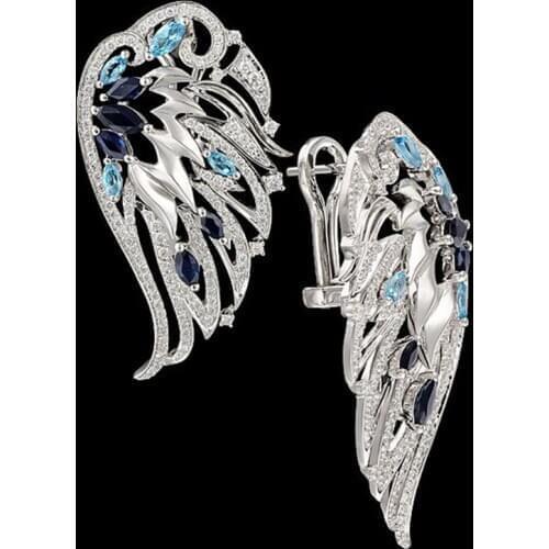 New Fashion Crystal Hollow Wing Earrings For Women 2020 Party Engagement Wedding Earring Korean Fashion Skeleton Jewelry M997