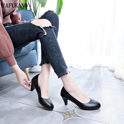 2020 New Female Pumps Black Shallow Mouth Women Shoes Fashion Office Work Wedding Party Shoes Ladies Low Heel Shoes