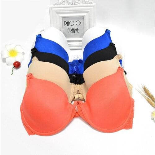 Womens Bralette Unlined Bra Underwire Brassiere Back Lace Bralet Sexy Backless Intimates Front Close Crop Top A B C D DD Cup