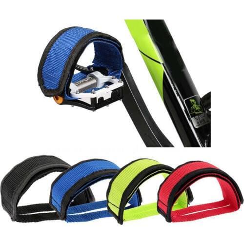 Mountain Bike Road 1pair Nylon Bicycle Pedal Straps Toe Clip Foot Strap Belt Adhesivel Bicycle Pedal Tape Fixed Gear Bike safety