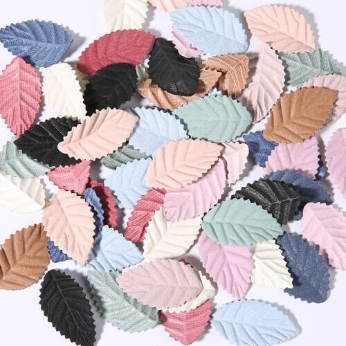 100Pcs/Pack Artificial Tree Leaves DIY Handmade Crafts Fake Plantas Artificiales Wedding Decoration Wrist Flower Accessories