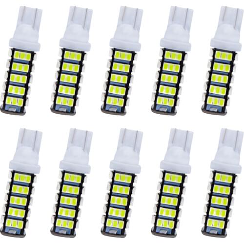 2pcs Super Bright T10 68 SMD 1206 LED 160MA 68smd 3020 W5W 194 927 168 Car auto Side Wedge Lamp Bulb License plate lights 12V