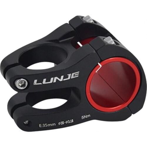 31.8x35mm Bike Stem Anti-corrosion High Strength Aluminium Alloy 0 Degree Bicycle Short Handlebar Stem for MTB Road Bike