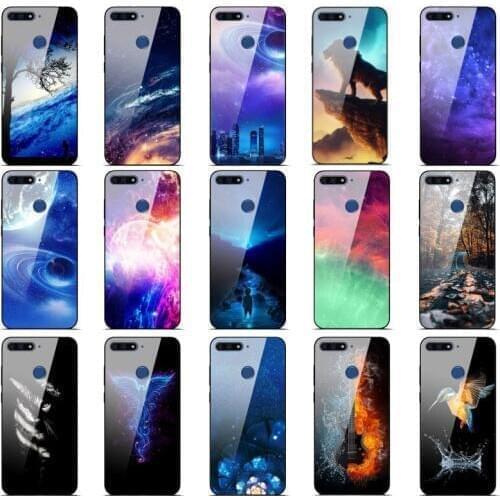For Huawei Honor 7A Pro Case 5.7 AUM-L29 Tempered Glass Case For Huawei Honor 7A 5.45 DUA-L22 case Silicone Phone Case cover