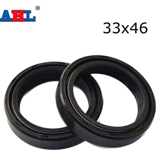 33x46x11 / 33 46 11Motorcycle Front Fork Damper Oil Seal and Dust Seal for Kawasaki KX65 KX 65 00-18 KLX140 KLX 140 08-16 AHL