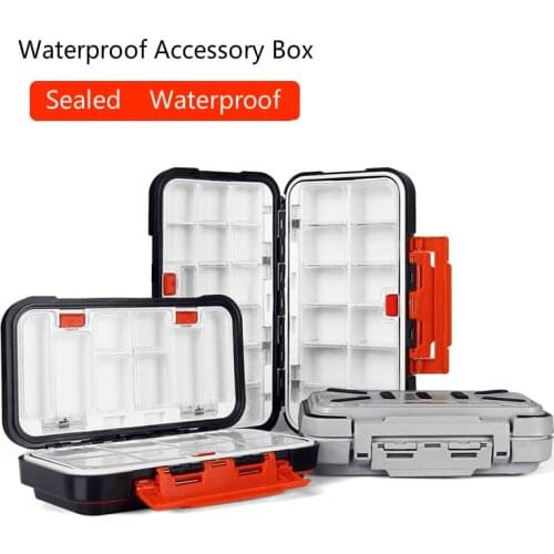 Fishing Tackle Box Bait Lure Hooks Storage Case Fishing Tool Gear Accessories Waterproof Drop-proof ABS Sorting Box Tackle