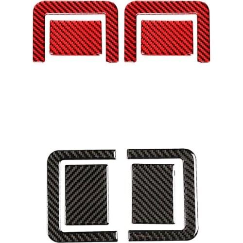 Carbon Fiber Rear Seat Adjustment Panel Cover Trim for Toyota - 2014 2015 2016 2017 2017 2018 2019 2020 2021