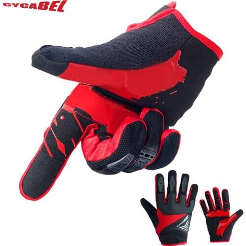 CYCABEL Men Cycling Gloves Half/Full Finger Shockproof Wear Resistant Breathable MTB Road Bicycle Gloves Anti-slip Bike Gloves