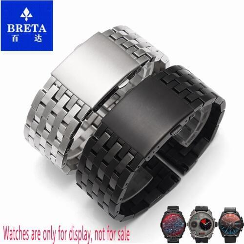 BRETA Stainless steel 24 26 28 30mm Watch strap for Diesel for DZ4316 DZ7395 DZ7305 men watch band Table attachment