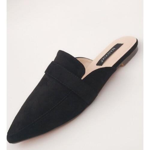 2020 Spring And Summer New European And American-Style Snakeskin Pattern Deep Mouth Flat Shoes Flat Sandals And Slippers