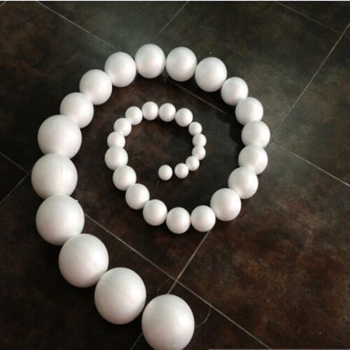 13 kinds different size Polystyrene Styrofoam Foam Ball White Craft Balls For DIY Christmas Party Decoration Supplies Gifts