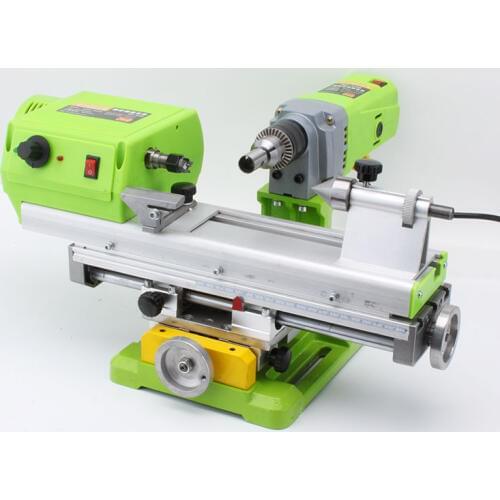 Beads Making Machine Small DIY Woodworking Bench Drill Micro-Polished Barrel Bead Ball Lathe