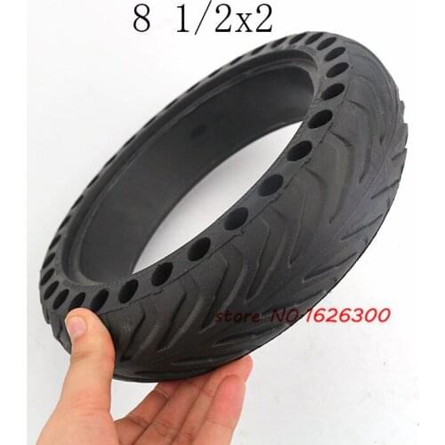High quality Solid Tire Hollow Non-Pneumatic Tyre Wheel 8 1/2x2 for Xiaomi Mijia M365 Scooter Shock Absorber Anti-slip Tyre Tire