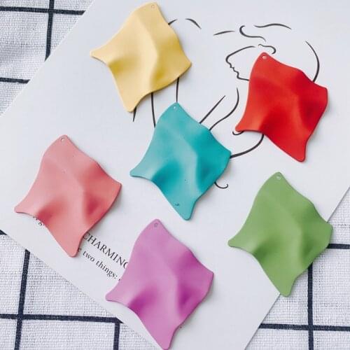 DIY jewelry basic accessories wholesale iron spray irregular exaggerated color earrings earrings wholesale