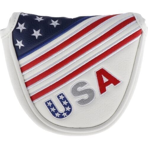 Protective Cover For Golf Mallet Head Square Shape With Zipper