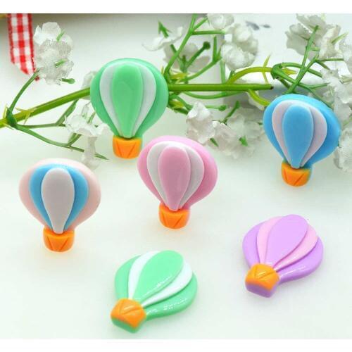 10pcs/lot 22*28mm Colorful Resin Flat back Balloon Miniatures|Resin Birthday Party Cake Decoration Miniatures-Free Shipping