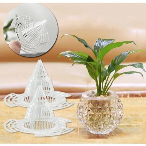5pcs Leakproof Flower Pot Hole Mesh Cup Conical Bonsai Pot Bottom Coniform Grid Mat Bottom Net Drain Hole Pad Breathable Cup