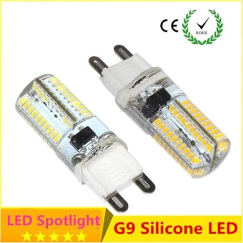 6 pcs mini G9 led bulb led G9 220v 7W 9W 48pcs 64pcs leds smd 3014 silicone body light warm white cold white Spotlight