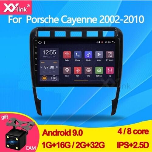 Android 9.0 Car Radio DVD multimedia Player for Porsche Cayenne 2002-2010 GPS Glonass Navigation Audio Video stereo no 2 din
