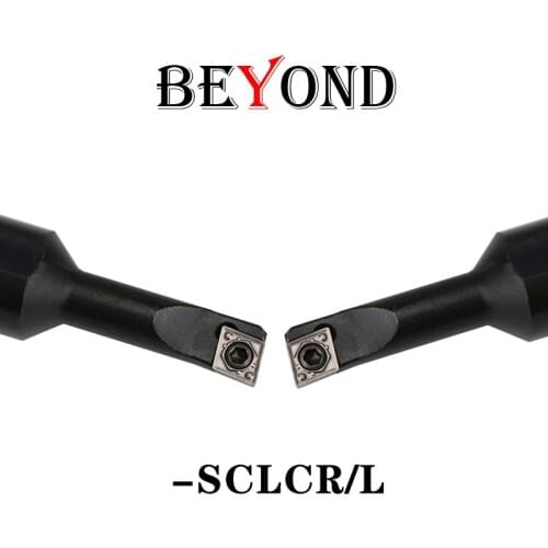 BEYOND Inner Hole Small Turning Tool Holder Carbide Lathe Cutter Boring Bar SCLCR S06K-SCLCR06-A12 S12M-SCLCR09-A16 6/7/8/14mm